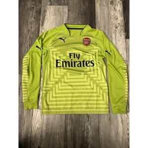 MENS Adidas Arsenal Away Jersey Soccer Yellow/Green/Red/Black Long Sleeve Small